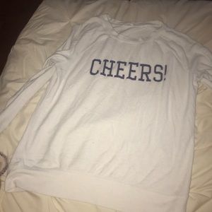 White super soft cheers sweater